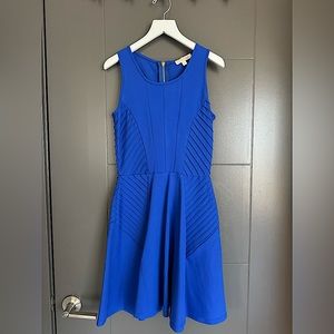 GB Blue Stretch A-line Skater Dress
